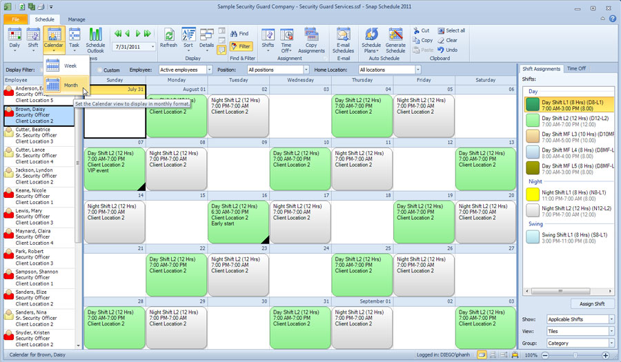 employee scheduler software