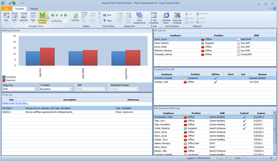 snap schedule employee scheduling software