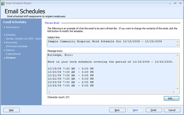 Micro Schedule Example